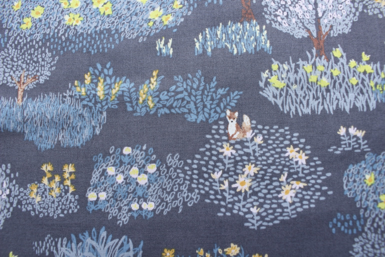 Jc60ローン　リスとフクロウと狐の深い森<br> パープルグレー